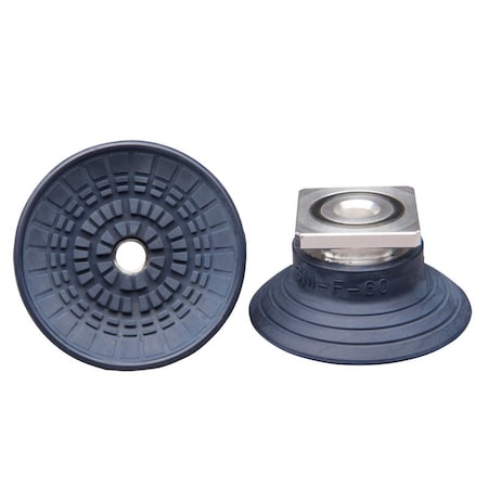 Fipa Flat vacuum cup diam. 60 mm, NBR blue, with R-Adapt 103.060.053.1